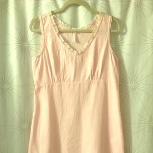 Allen Allen USA cami dress - lace trim